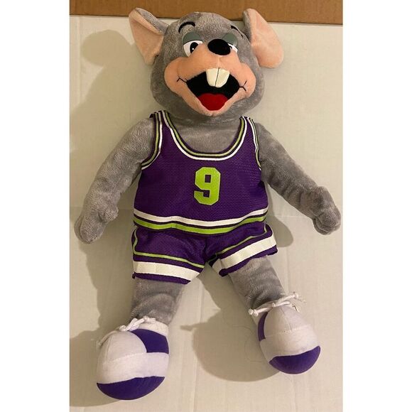 18” Chuck E Cheese Plush Mouse Badketball Star Player #9 - Picture 8 of 8